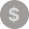 Gray dollar sign icon