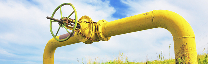 Natural Gas Line in a field)