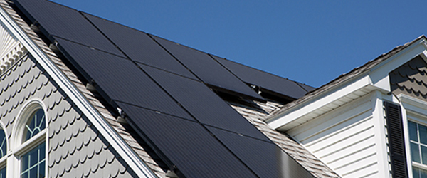 Solar Panels on a residential home)