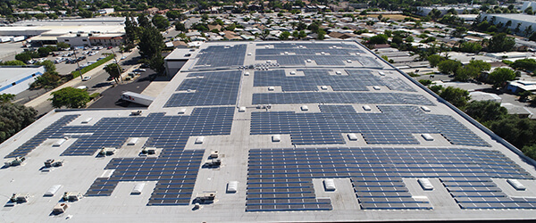 LADWP Rooftop Solar Panel Array Site