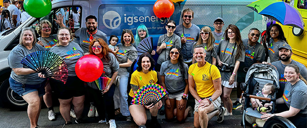 IGS Energy employees at the Columbus Pride Parade in June 2024)