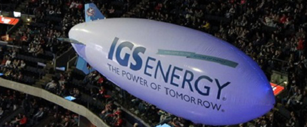 IGS Energy Blimp at Columbus Blue Jackets Game)